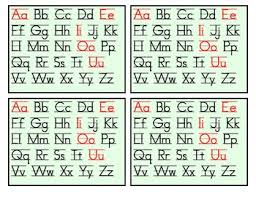 Manuscript And Cursive Mini Charts