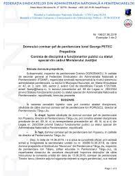 Emiterea deciziei de numire a comisiei de cercetare disciplinara 3. Directorul PolicÄƒ De La Penitenciarul Targu Jiu In Comisia De DisciplinÄƒ A Ministerului JustiÈ›iei È™apte Mijloace De ProbÄƒ Pentru Ministrul Toader Stiri Locale De Ultima Ora Stiri Video Stiri Gorjeanul Ro
