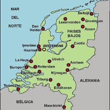 Os países baixos (holanda) são um país da europa ocidental e membro da união europeia. Mapa Holanda Paises Baixos Paises Mapa