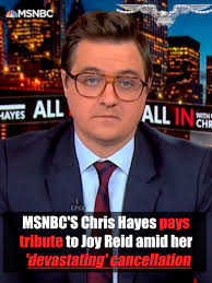 MSNBC'S Chris Hayes pays tribute to Joy Reid amid her show's 'devastating'  cancellation