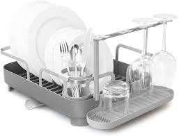molded plastic dish drying rack with