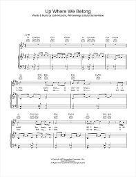 Download and print in pdf or midi free sheet music for up where we belong by joe cocker arranged by atomadde for piano, cello, triangle, maraca (mixed ensemble). Military Wives Up Where We Belong Sheet Music Pdf Notes Chords Pop Score Piano Vocal Guitar Download Printable Sku 113842