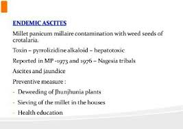 Endemic Ascites Jhunjhunia Plant Preventive Medicine Health Education Preventive Measure