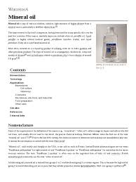 Food grade mineral oil will not go rancid and does not contain wax, polyurethane, lead driers, tung oil or any other pollutants. Mineral Oil