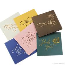 They are designed to engage your customers after the sale. Thank You Cards Greeting Cards Business Card Top Grade Color Bronzing Thank You For Your Business Partners Customers Guest With Envelope From Lifeforyou 0 36 Dhgate Com