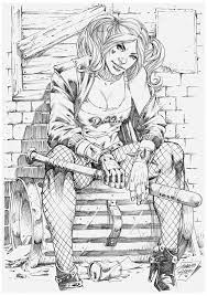 Batman and harley quinn coloring pages. Pin On Coloring Sheets