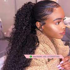 Pin By My Info On Hair Matters In 2021 Hair Ponytail Styles Human Hair Ponytail Extensions Natural Hair Styles