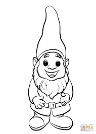 Cute Gnome Coloring Page Free Printable Pages Beautiful Clipart Black And Fairy Coloring Book Fairy Coloring Pages Cartoon Coloring Pages