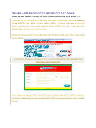 Cara cetak nrg dan nuptk. Aplikasi Cetak Kartu Nuptk Dan Nisn V
