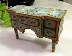 Hand Painted Dollhouse Furniture 1 12 Scale Dollhouse Furniture Miniature Furniture Miniature Dollhouse Furniture