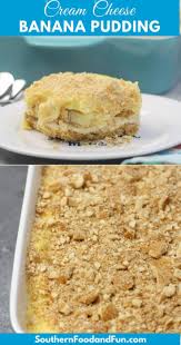 Cream Cheese Banana Pudding With A Graham Cracker Crust A Cream Cheese Layer Vanilla Custard An Banana Pudding Banana Pudding Recipes Graham Cracker Recipes