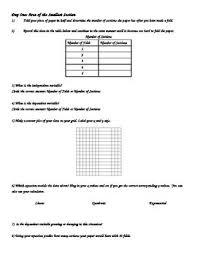 Students Will Discover The Patterns Of Exponential Growth And Decay Using Paper Folding The Students Will Then Quadratics Growth And Decay Exponential Growth