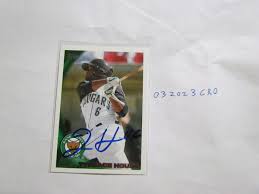 2010 Topps Tyreace House signed Baseball Card