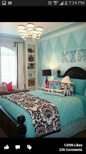 Cyan Bedroom With Polka And Damask Paris Themed Bedroom Girl Bedroom Decor Turquoise Room