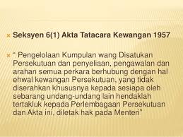 Akta tatacara kewangan 1957 & ap 10: Pentadbiran Kewangan