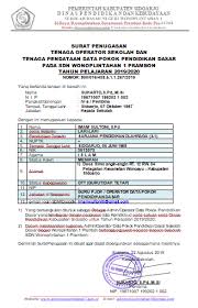 100080 napasibonca kecamatan batang onang sebagai operator sekolah dari sdn no. Surat Penugasan Operator Sekolah Di Sdm Pdsp Kemdikbud Ri