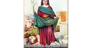 Aveva fatto battezzare i figli contro il volere del marito e contravvenendo alle disposizioni imperiali romane.il sinassario alessandrino e' l'unico a portare. La Santa Di Oggi 20 Aprile Santa Sara Di Antiochia Cancelloedarnonenews