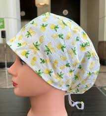 Mini Lemons Scrub Cap