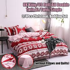 Walmart.com has been visited by 1m+ users in the past month 3 4pcs Cotton Christmas Bedding Duvet Cover Set Uk King Us Full Au Double Twin Xl Twin Single Reactive Printing Quilt Duvet Cover Sheet Bed Sheet Single Double Size Pillowcases Bedspread Bedclothes Without Pillows And Quilts Wish