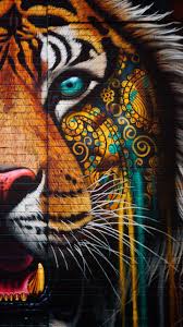 Street Art Tigre Voyage Onirique En 2020 Art Tigre Street Art Peinture Tigre