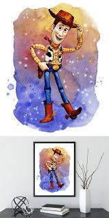 Toy Story Woody Print Toy Story Art Buzz Watercolor Baby Boy Nursery Woody Watercolor Artwork Nursery Wall Ty Toy Story Nursery Toy Story Room Dorm Art