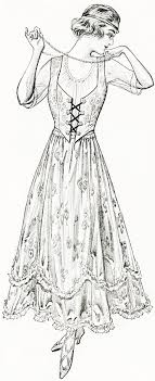 Free Digital Image New Summer Dress For 1915 Colorful Fashion Vintage Ladies Female Pictures