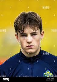 231121 Sveriges Adam Stroud vid line-up inför EM-kvalmatchen i fotboll för  P19 mellan Sverige och Italien den 21 november 2023 i Borås. Foto: Mathias  Bergeld/BILDBYRÅN/kod MB/MB0777 fotboll football soccer fotball uefa  under-19