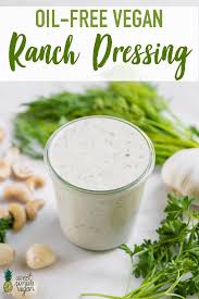 Oil Free Vegan Ranch Dressing 8 Ingredients Sweet Simple Vegan Recipe Oil Free Vegan Vegan Ranch Dressing Vegan Condiments