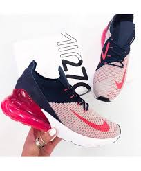 Nike Women S Air Max 270 Blue Ink Hyper Pink White Nike Air Shoes Nike Shoes Women Red Nike Shoes
