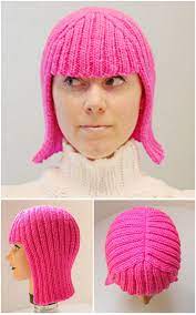 Diy Knit Wig Or The Hallowig Pattern By Megan Reardon On Knitty Com This Is A Pretty Quick Knit Using Size 8 5mm Crochet Wig Pattern Quick Knits Crochet Wig