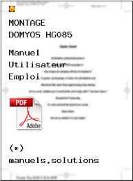 Http Www Manuels Solutions Table Php Search Montage 20domyos 20hg085