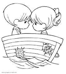 Thanks to the irrepressible imagination of the child, you will get a great job with original ideas and your own vision. Boy And Girl At The Boat Love Coloring Page Coloring Pages Printable Com