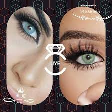 Natural Colored Cosmetic Contacts Ocean Sapphire Blue Sea Green Hidrocor Colored Contacts Contact Lenses Colored Natural Color Contacts