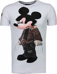 Bis zu 30% reduziert aktion: Local Fanatic Bad Mouse Strass T Shirt Herren Weiss Styleitaly De