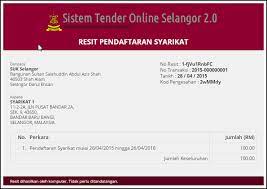 Here are among list of tenders advertise by all agencies under selangor state government. Sistem Tender Online Selangor