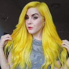 Lunar Tides Extra Vibrant Citrine Yellow Hair Dye On Thekamirenee Yellow Hair Color Yellow Hair Yellow Hair Dye
