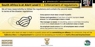 The dos and don'ts of level 3 lockdown. Presidency South Africa On Twitter South Africa Is At Alert Level3 Enforcement Of Regulations Staysafe