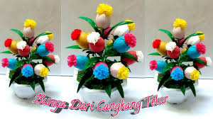 Jom belajar buat bunga telur dan doorgift sendiri.jangan lupa subcribe you tube channel iza_creationcrafts 5 keping kertas. Bunga Dari Cangkang Telur Diy Daur Ulang Sampah Youtube
