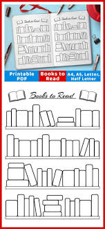 Bullet Journal Reading Tracker Printable Books To Read Etsy Books To Read Bullet Journal Bullet Journal Books Reading Tracker