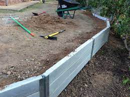 Ridgi Smooth Grey Concrete Sleeper Retaining Wall For More Info Visit Ridgi Com Au Or B Retaining Wall Sleeper Retaining Wall Concrete Sleeper Retaining Walls