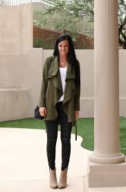 Army Green Waterfall Cardigan Teacherfashionista Jules Army Green Jacket Outfit Winter Jacket Outfits Winter Cardigan Outfit