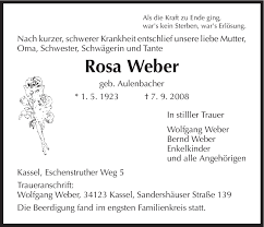 Rosa maria pires weber (* 2. Traueranzeigen Von Rosa Weber Trauer Hna De