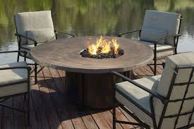 Not only did castelle introduce an unprecedented number of new seating collections this season, we are equally excited about the many new table designs being offered. Castelle By Tropitone Natures Wood Round Firepit Coffee Table Icfa