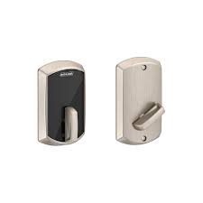 Schlage makes great comercial grade locks but some of their residential locks sold in hardware stores are just too easy to open. Schlage Control Smart Deadbolt Greenwich Trim Homebase