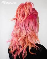 Hair Pink Orange Haircolor 64 Ideas Peach Hair Pink Peach Hair Hair Color Orange