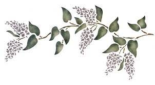 Lilac Vine Az8 Walltowallstencils Com Flower Stencil Stencils Lilac