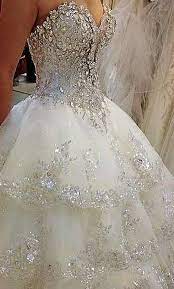 54a0d9fd95af8003a88a4a480dfa853f Jpg 348 577 Sparkle Wedding Dress Bling Wedding Dress Princess Wedding Dresses