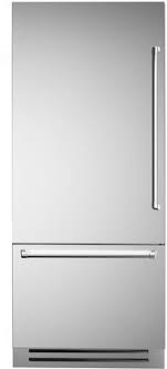 The bertazzoni refrigerator and dishwasher are compatible with the generous styling and precision engineering of the master series. Bertazzoni Ref36pixl 36 Inch Stainless Steel Counter Depth Bottom Freezer Refrigerator In Stainless Steel Appliances Connection