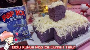 Kue bolu juga dapat dijadikan sebagai kue jenis lain sehingga tidak heran jika kue ini selalu hadir di berbagai acara. Resep Bolu Kukus Pop Ice Hanya 1 Telur Tanpa Mixer Youtube