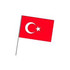 The flag for turkey, which may show as the letters tr on some platforms. Vatan 30x45 Sopali Bez Turk Bayragi Vt226